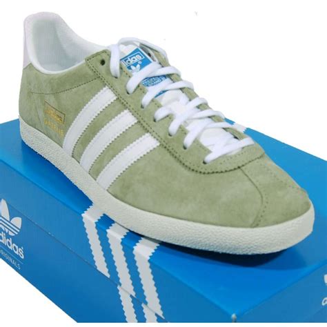 adidas gazelle green suede.